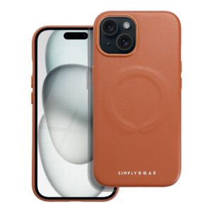 Roar Leather Mag Case - for iPhone 15 Brown