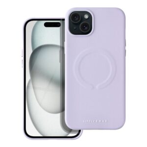 Roar Leather Mag Case - for iPhone 15 Plus purple