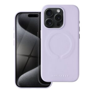 Roar Leather Mag Case - for iPhone 15 Pro  purple