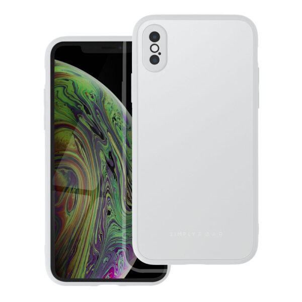 Roar Matte Glass Case  - for iPhone XS steel