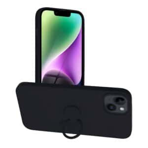 SILICONE RING Case for IPHONE 14 PLUS black