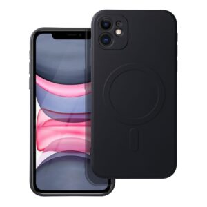 Silicone Mag Cover case compatible with MagSafe for IPHONE 11 black