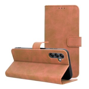 TENDER Book Case for SAMSUNG A14 4G / A14 5G brown