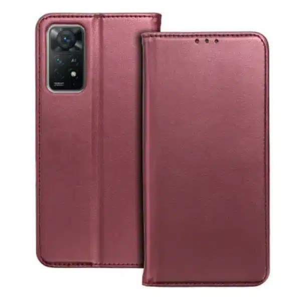 TechWave Smart Leather case for Xiaomi 12 5G  / 12X 5G burgundy
