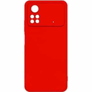 TechWave Soft Silicone case for Xiaomi Poco X4 Pro 5G red