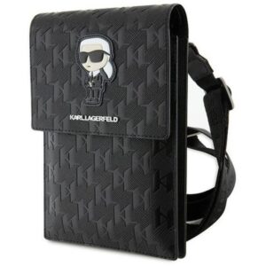 Universal bag for mobile Karl Lagerfeld KLWBSAKHPKK (Saffiano Mono Ikonik / black)