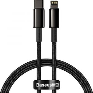 BASEUS cable Type C for Apple Lightning 8-pin PD20W Tungsten Gold CATLWJ-01 2 meters black