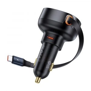 BASEUS car charger Enjoyment Pro 60W Type-C + Retractable cable Type-C CCTXP-CC / C00057802111-01