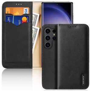 DUX DUCIS Hivo - Leather Wallet Case for Samsung Galaxy S24 Ultra black