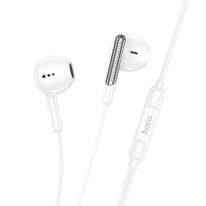 HOCO earphones universal Type C with microphone M123 white