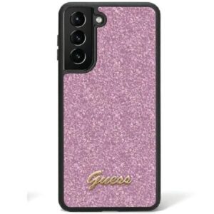 Original faceplate case GUESS GUHCS24LHGGSHU for Samsung S24 Ultra (Glitter  Script / purple)