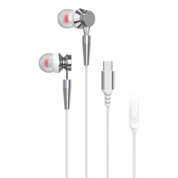 PAVAREAL wired earphones with micro Type C PA-M10C-R white [DAC]