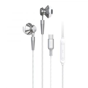 PAVAREAL wired earphones with micro Type C PA-M10C white [DAC]
