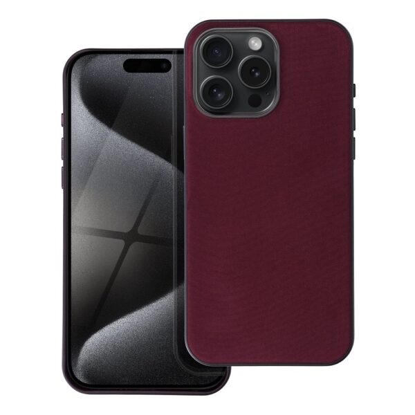 Woven Mag Cover for IPHONE 14 burgundy