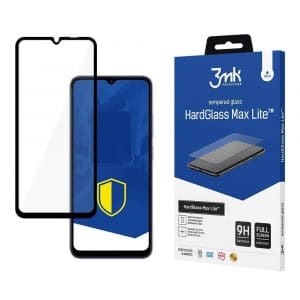 3MK HardGlass Max Lite Full Face Tempered Glass Μαύρο (Redmi 12C)