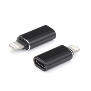 Adapter charger Typ C - iPhone Lightning 8-pin black