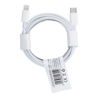 Cable Type C for iPhone Lightning 8-pin Power Delivery PD18W 3A C973 white 3 meter