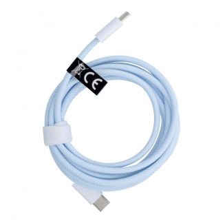 Cable Type C to Type C Power Delivery PD 60W 3A C263 blue 2 m