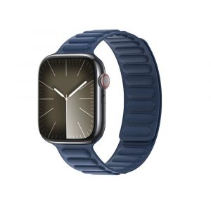 DUX DUCIS BL - fine woven magnetic strap for Apple Watch 42/44/45mm blue