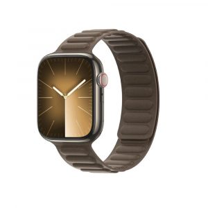 DUX DUCIS BL - fine woven magnetic strap for Apple Watch 42/44/45mm taupe