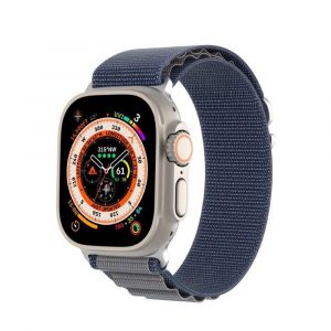 DUX DUCIS GS - woven nylon strap for Apple Watch 42/44/45/49mm blue