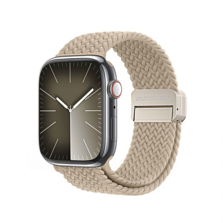 DUX DUCIS Mixture Pro - stretchable braided strap for Apple Watch 38/40/41mm light beige