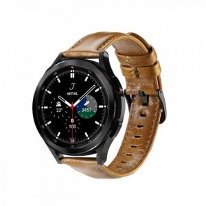DUX DUCIS YA - genuine leather strap for Samsung Galaxy Watch / Huawei Watch / Honor Watch (20mm band) brown