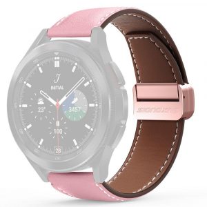 DUX DUCIS YA - genuine leather strap for Samsung Galaxy Watch / Huawei Watch / Honor Watch (20mm band) pink