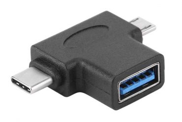 POWERTECH αντάπτορας USB σε USB-C & Micro USB CAB-U117