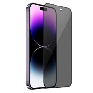 TechWave 5D Full Glue Privacy Tempered Glass for iPhone 14 Pro black