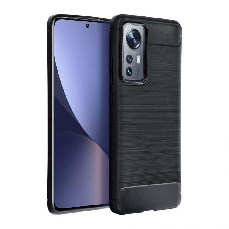 TechWave Carbon Back Case for Xiaomi Redmi Note 12S black