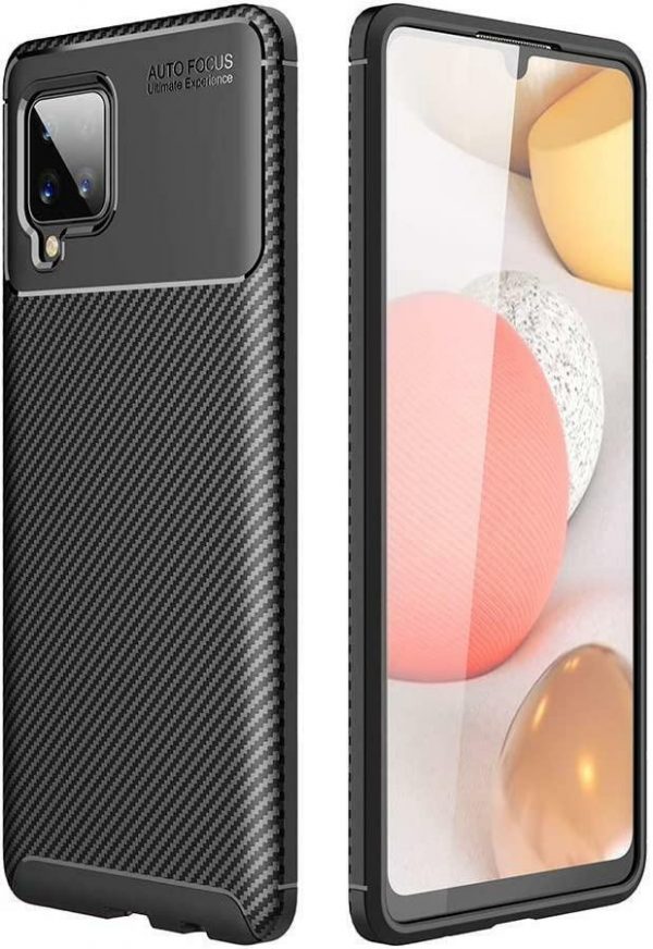 TechWave Carbon Fiber case for Samsung Galaxy A12 black