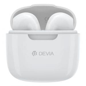 True Wireless Bluetooth Earphones Devia K1 EM057 Kintone White