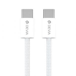 USB 2.0 Cable Devia EC325 Braided USB C to USB C PD 60W 1m Smart White