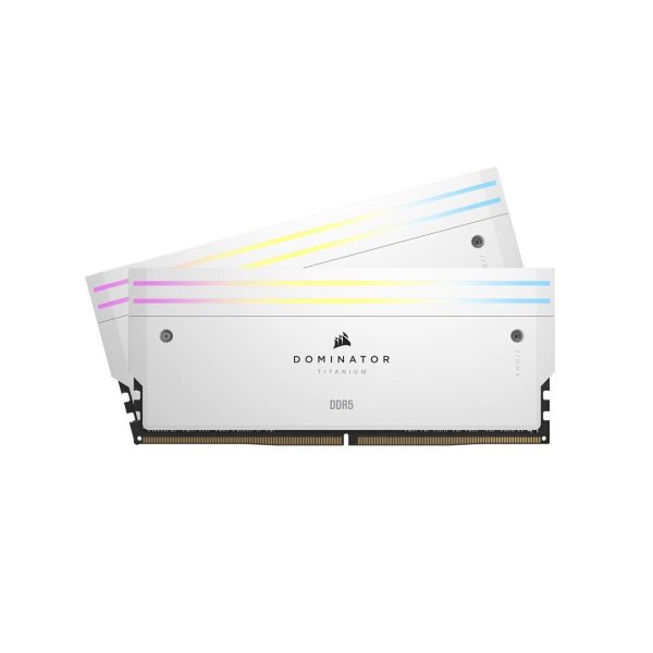 CORSAIR RAM DIMM XMS5 KIT 2x16GB CMP32GX5M2B6400C32W, DDR5, 6400MHz, LATENCY 32-40-40-84, 1.4V, DOMINATOR TITANIUM, XMP 3.0, RGB LED, WHITE, LTW.