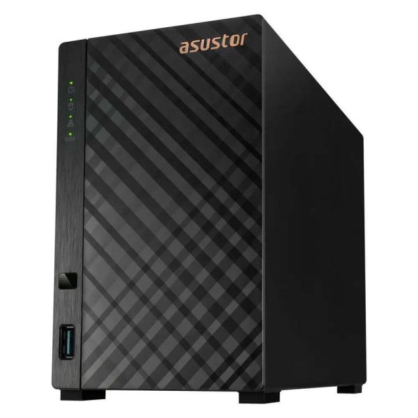 ASUSTOR NAS DRIVESTOR 2 AS1102TL, DT, 2 BAYS, REALTEK RTD1619B 1.7GHz QC, 1GB DDR4, USB3.2/USB2.0, GbEx1, WoL, WoW, 3YW.