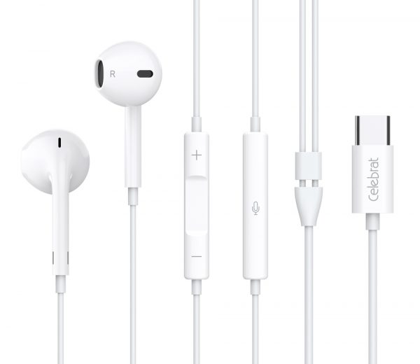 CELEBRAT earphones με μικρόφωνο E500