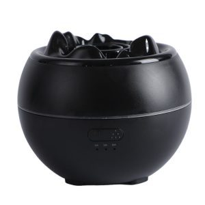 Colorful flame aromatherapy machine / humidifier / diffuser Art Deco model SSP-A13 black
