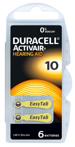 DURACELL μπαταρίες ακουστικών βαρηκοΐας Activair 10