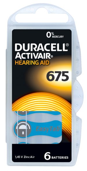 DURACELL μπαταρίες ακουστικών βαρηκοΐας Activair 675