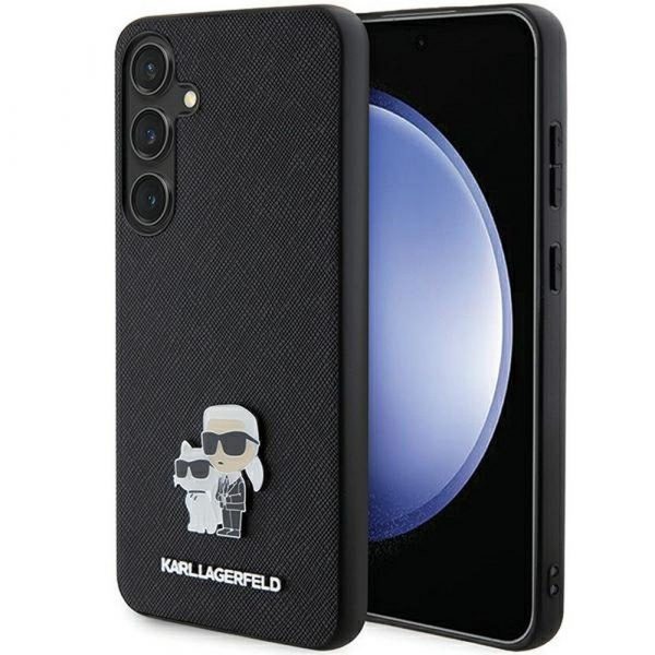 Original faceplate case KARL LAGERFELD KLHCS24MPSAKCMPK for SASMSUNG S24 Plus (SAFFIANO KC PIN) black