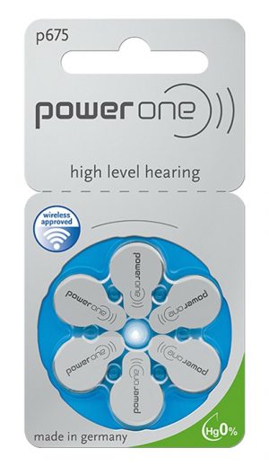 POWER ONE μπαταρίες ακουστικών βαρηκοΐας P675