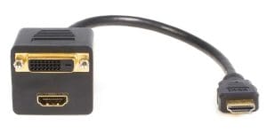 POWERTECH αντάπτορας HDMI σε HDMI & DVI CAB-H168