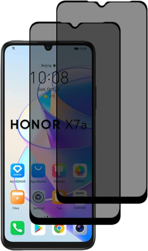 TechWave 5D Full Glue Privacy Tempered Glass for Honor X7a black