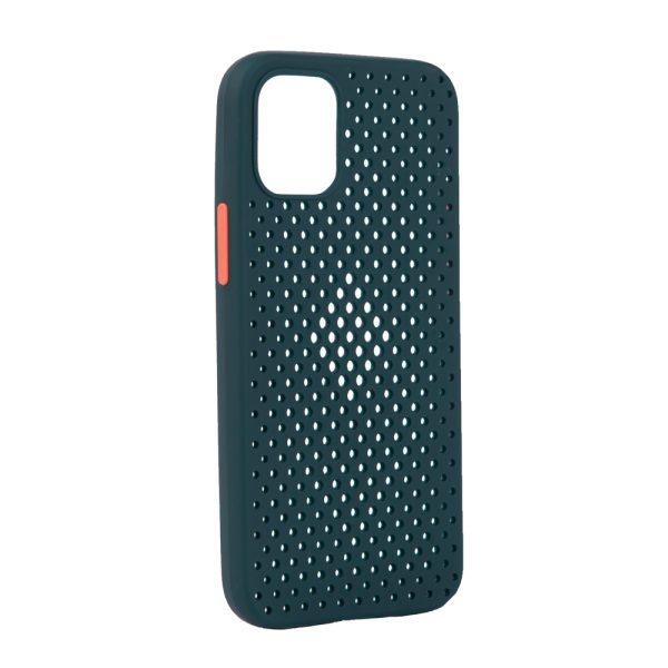 TechWave C Thru case for iPhone 12 Mini forest green / orange