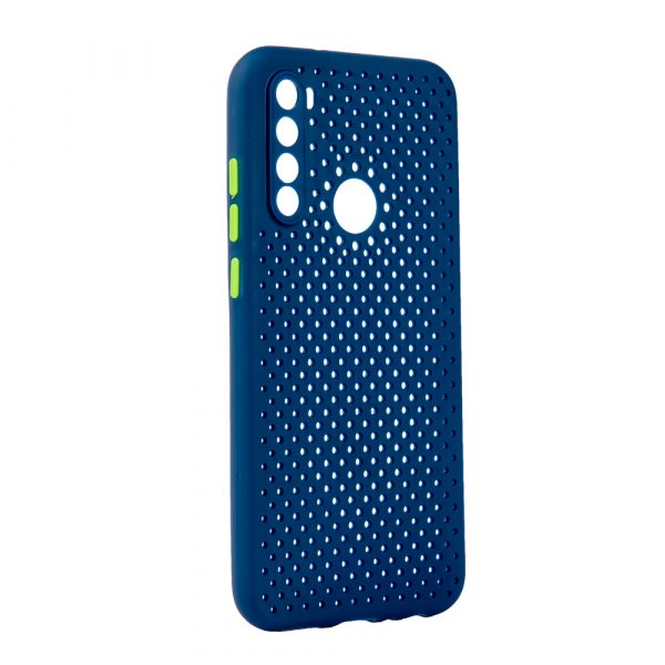 TechWave C thru case for Xiaomi Redmi Note 8T navy blue / lime