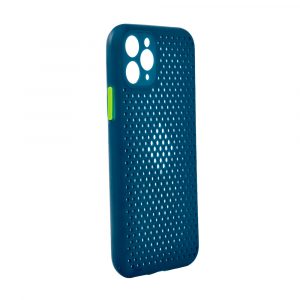 TechWave C thru case for iPhone 11 Pro navy blue / lime