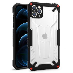TechWave Hybrid Armor case for iPhone 12 Pro Max black / red
