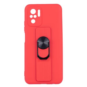 TechWave Ring Silicone case for Xiaomi Redmi Note 10 / 10S red