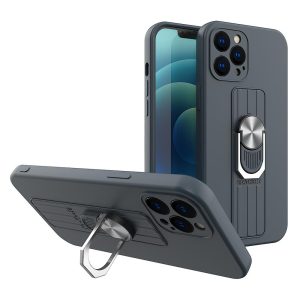 TechWave Ring Silicone case for iPhone 12 Pro navy blue